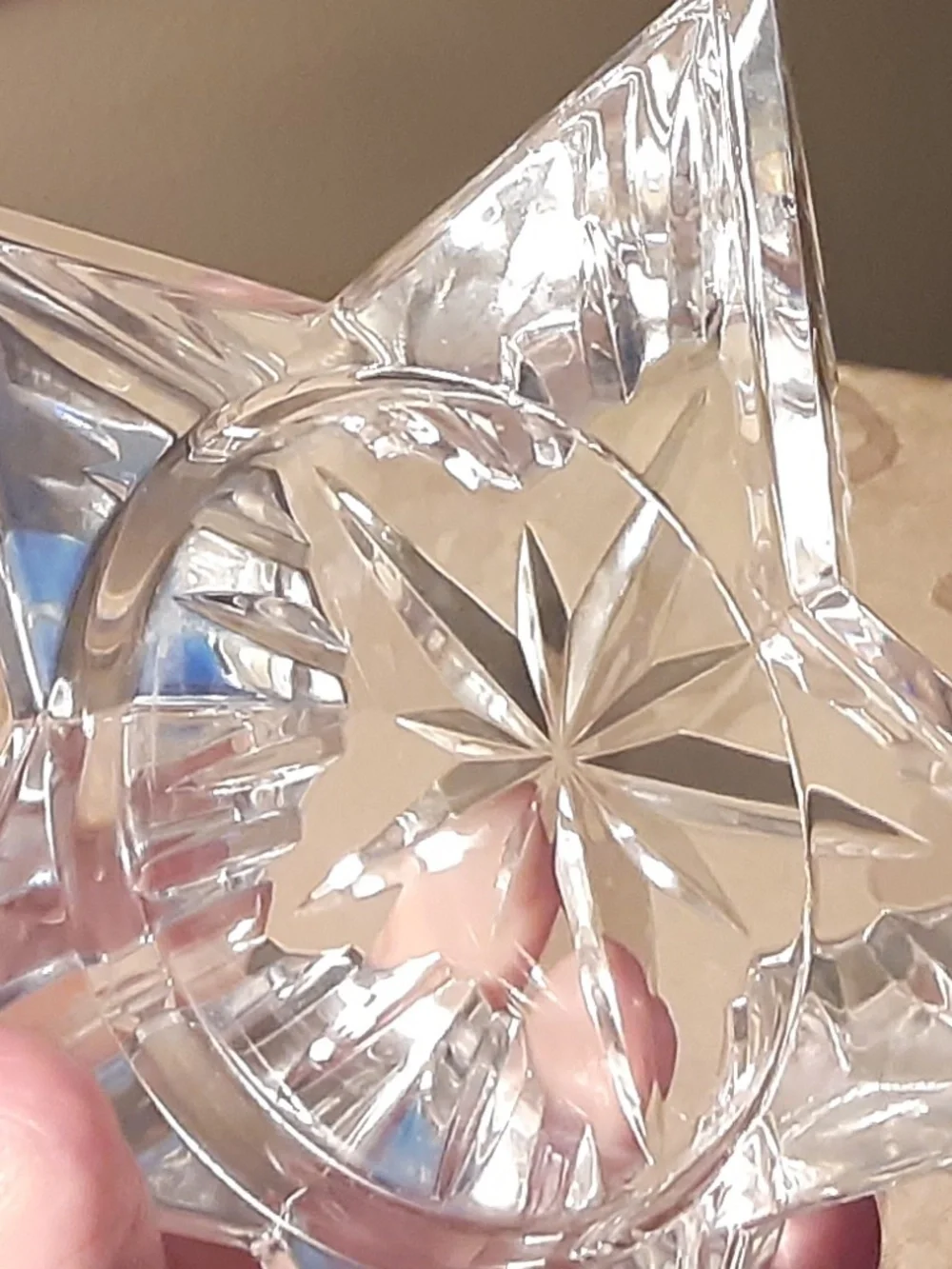 Waterford Crystal Star Pillar Candle Holder Made in Ireland